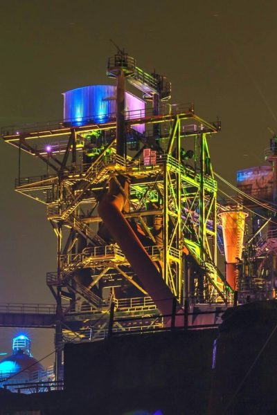 Jobs-Stellenangebote-Duisburg-Landschaftspark-Nord-Nacht-Illuminiert-Industrie-2